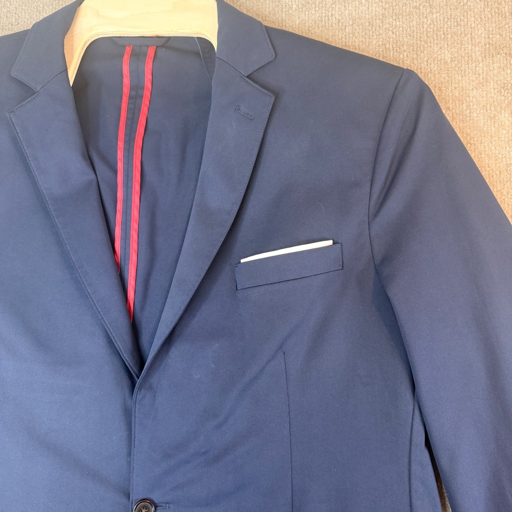 Collars & Co The Maverick Blazer Navy Blue 4-Way Stretch Cooling Tech 50L Mens